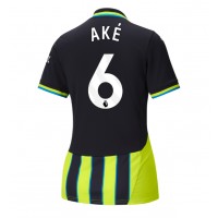 Manchester City Nathan Ake #6 Fotballklær Bortedrakt Dame 2024-25 Kortermet